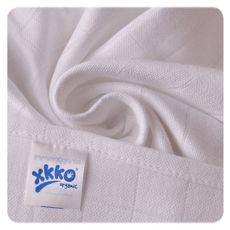 KIKKO Babywindeln Aus Bio-Baumwolle Old Times 70x70 Cm, Weiß 5 Stk