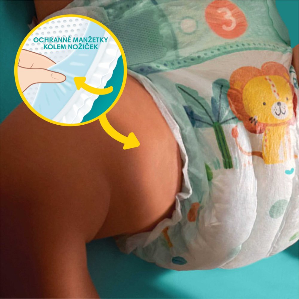 PAMPERS Active Baby Disposable Diapers 6 (13-18 Kg) 96 Pcs - MEGA PACK