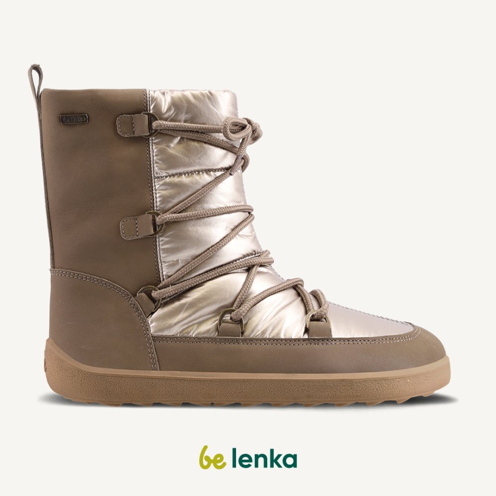 Téli Mezítlábas Csizma Be Lenka Snowfox Woman - Champagne & Brown 43 Brown