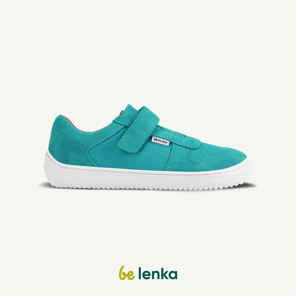 Baskets Pieds Nus Pour Enfants Be Lenka Joy - Turquoise & Blanc 27 Turquoise