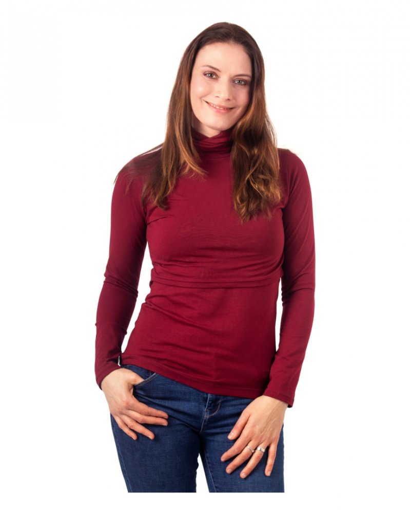 Dolcevita da allattamento Kateřina, bordeaux L/XL
