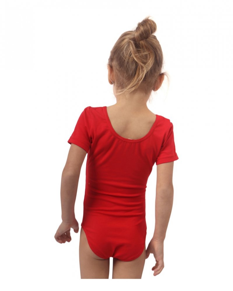 Maillot de gymnastique pour filles, rouge 134 – Image 4