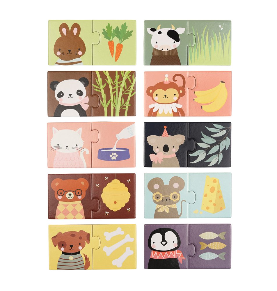 A Little Lovely Company - Puzzle d'association - Friandises pour animaux – Image 3