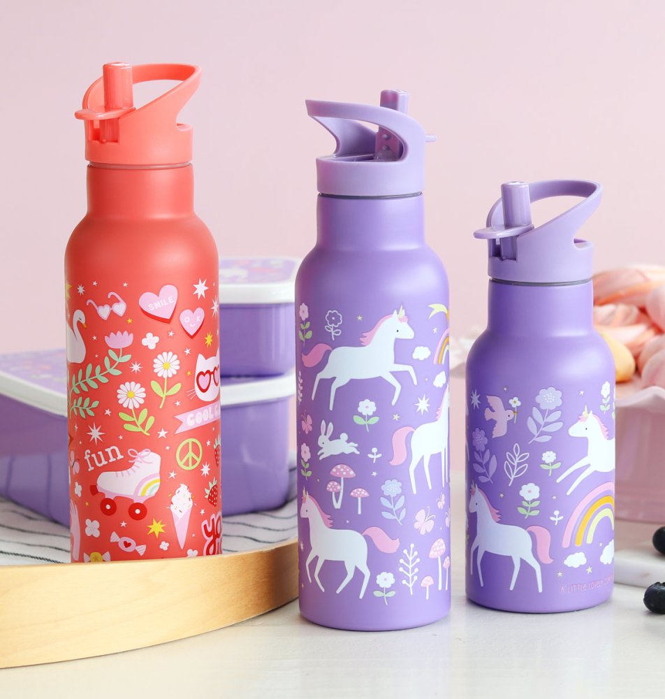 A Little Lovely Company - Borraccia in acciaio inossidabile, 500 ml - Divertimento - immagine 6