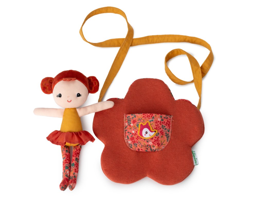 Lilliputiens - Sac à main en forme de fleur avec poupée Adèle