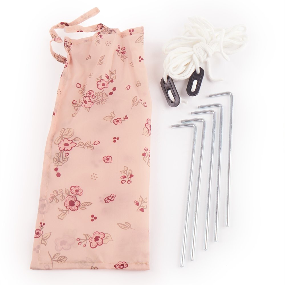 Bieco - Tenda da spiaggia pieghevole per bambini con protezione UV - dreamy Flowers - immagine 4