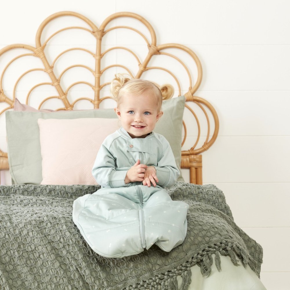 ERGOPOUCH Hálózsák és hálóruha 2 az 1-ben organikus pamut Suit Sage 3-12 hó, 6-12 kg, 2,5 tog - Image 6