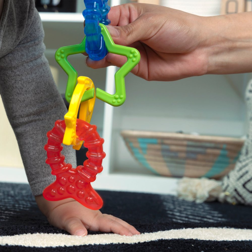 BABY EINSTEIN Massaggiagengive 4 pezzi senza BPA Cool Critters 3m+ - immagine 4
