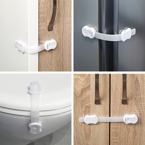 BABYONO Loquet universel blanc - 4 pcs – Image 4