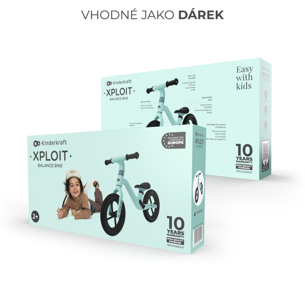 KINDERKRAFT Bicicletta senza pedali Xploit Turquoise - immagine 7