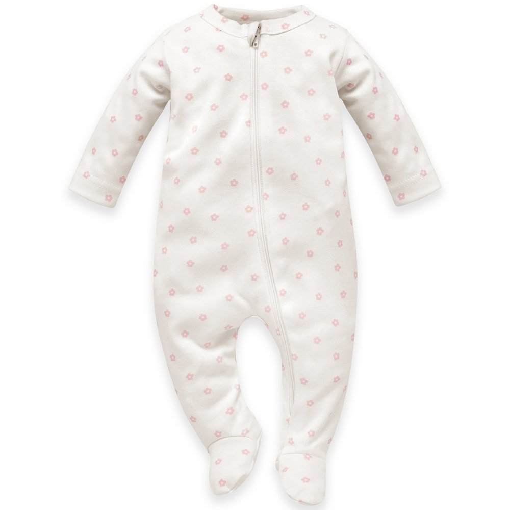 PINOKIO Tutina con zip Lovely Day bambina rosa Fiori cotone taglia 62