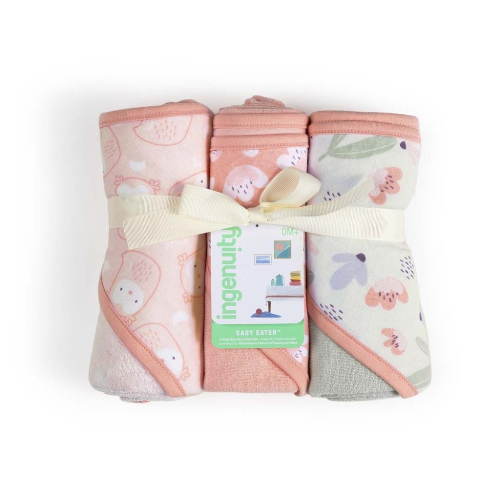 INGENUITY Serviette de bain à capuche Clean&Cuddly Edi 3 pièces – Image 3