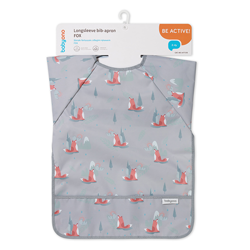 BABYONO Bavaglino a maniche lunghe Fox 85x42 cm, 2-4 anni - immagine 3