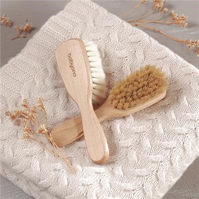 BABYONO Brosse à cheveux à poils naturels medium 0m+ – Image 4