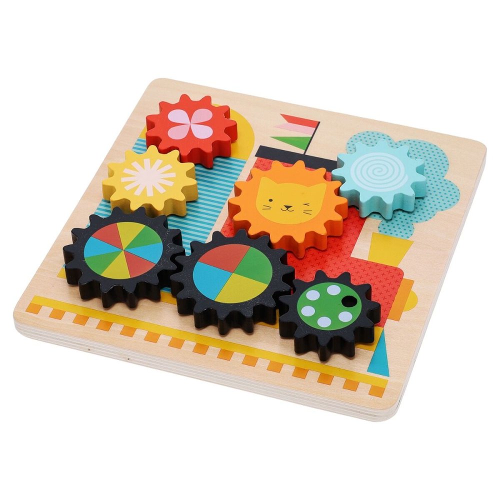 Puzzle Petit Collage engrenages train