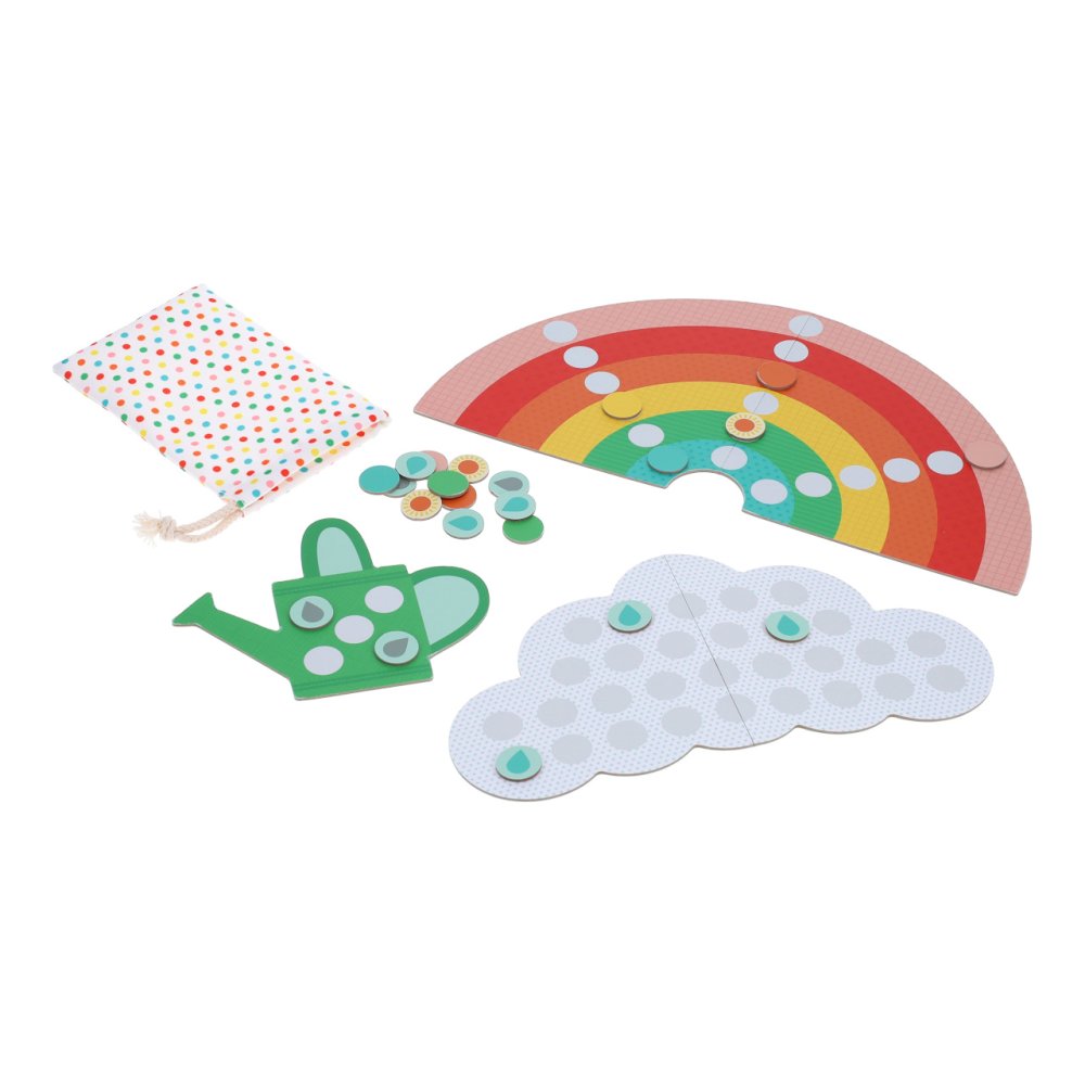 Petit Collage Kooperatives Spiel Rain, rain, rainbow – Bild 5