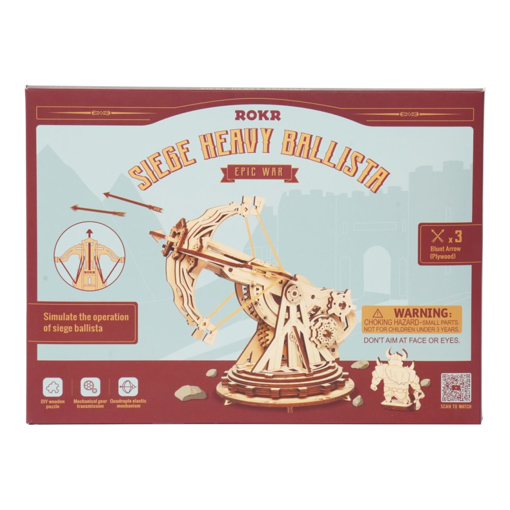 RoboTime Puzzle 3D en bois Baliste de siège mécanique – Image 5