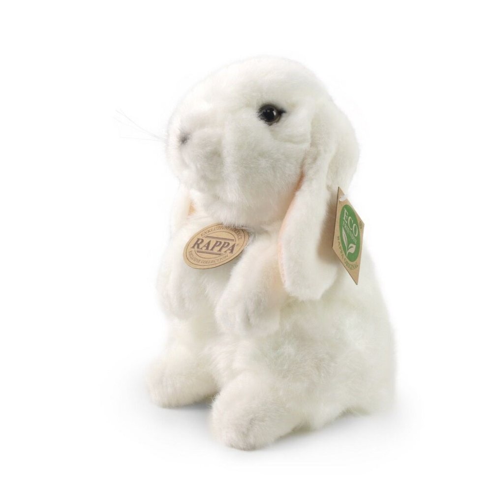 Rappa Pluszowy królik biały stojący 18 cm ECO-FRIENDLY