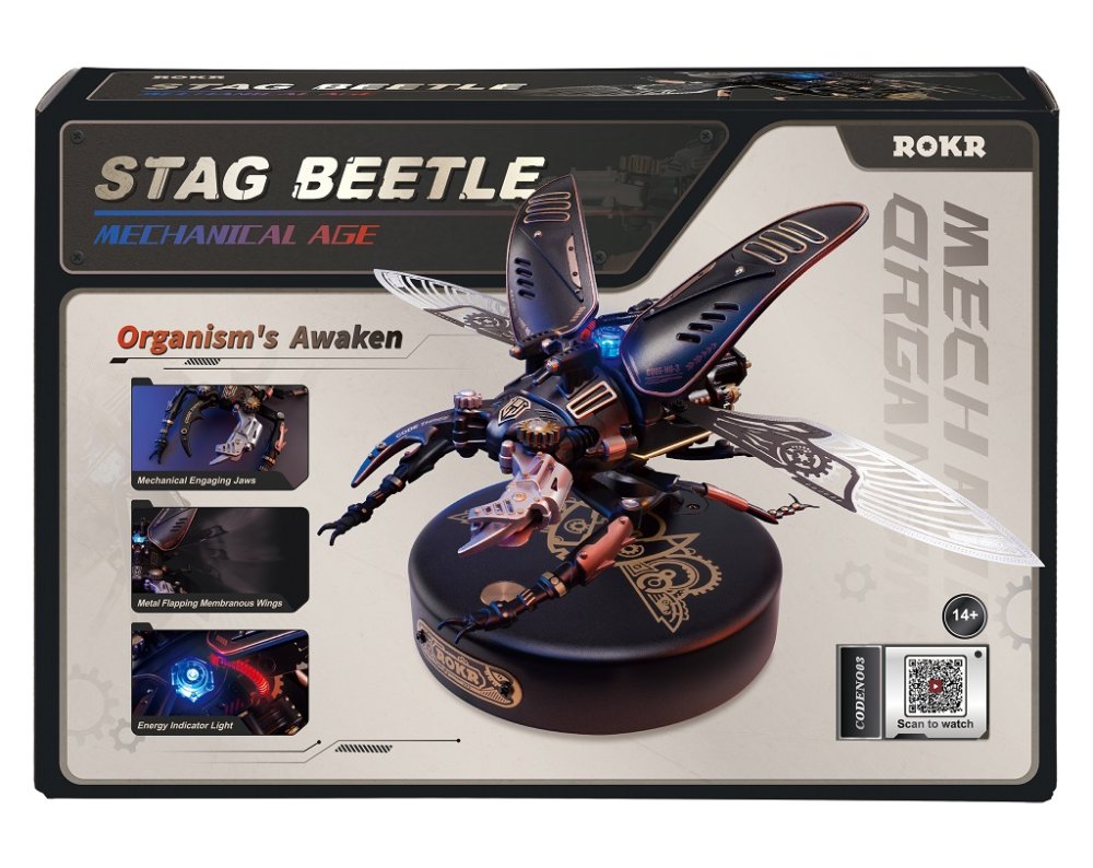 RoboTime 3D mechanikus fa építőjáték - Szarvasbogár - Image 6