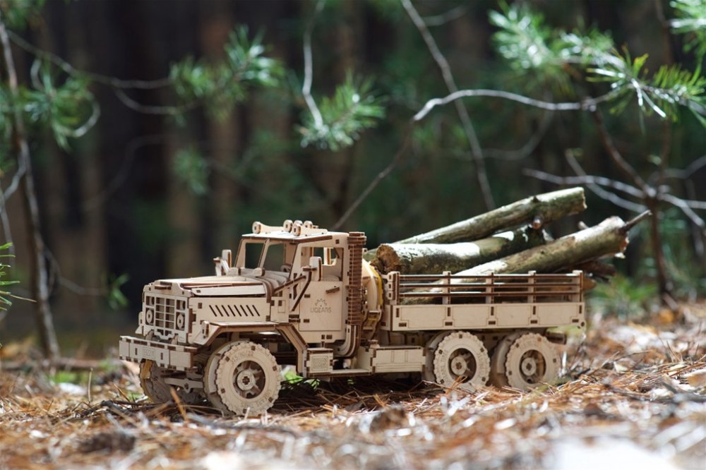 Ugears 3D puzzle mecánico de madera Camión CARGO - Imagen 7