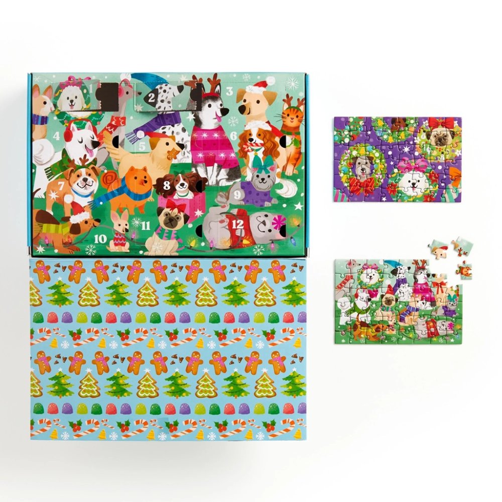 Puzzle Mudpuppy Compte à rebours avant Noël, ensemble de 12 pièces – Image 5