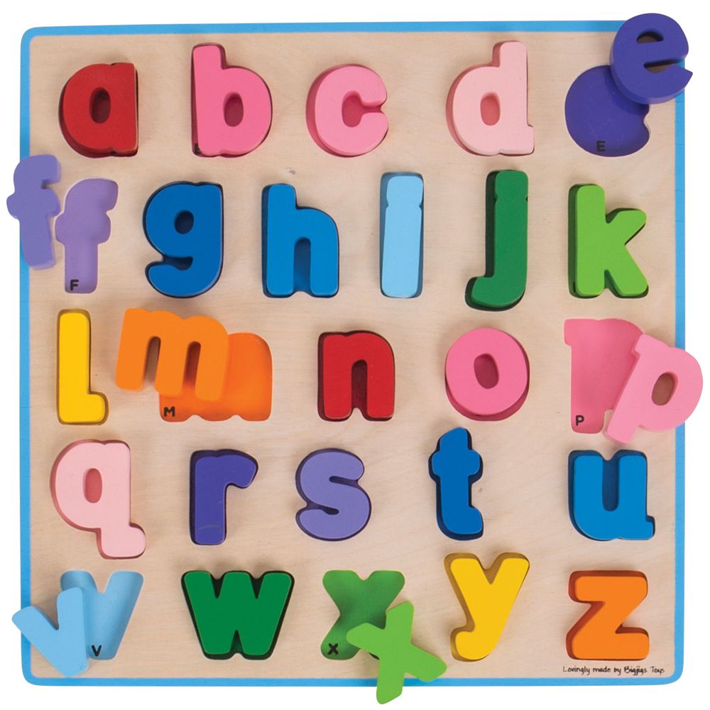 Bigjigs Baby Fa Puzzle Kisbetűs ABC