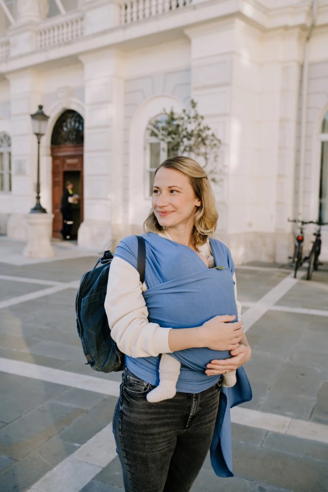 BOBA Babahordozó / kendő Classic Wrap - Navy Blue - Image 5