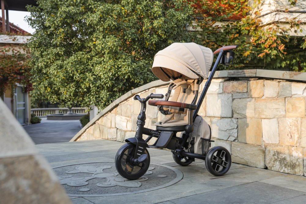 QPLAY Triciclo Comfo Max Beige, 7 in 1, età 10-72 mesi - immagine 4