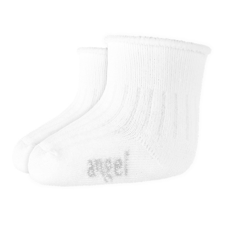 Chaussettes éponge nouveau-né Outlast® - blanc UNI