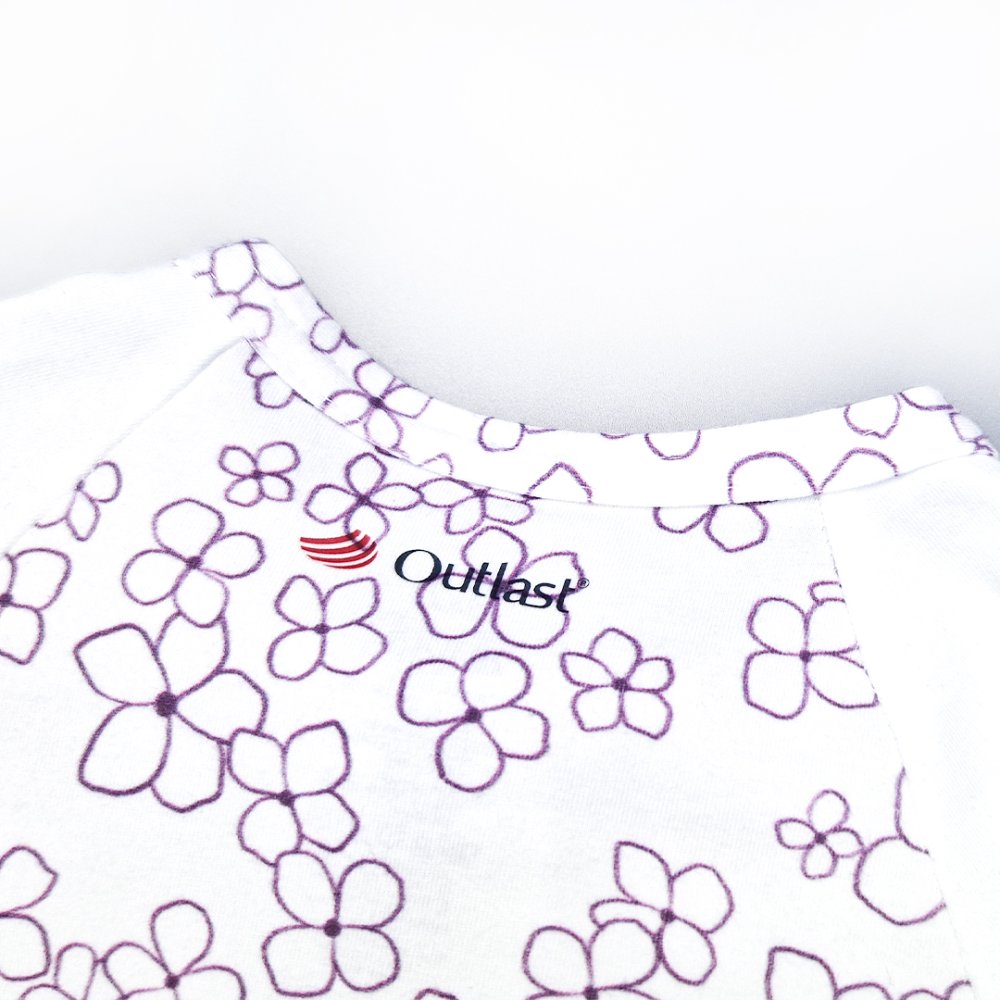 Tutina leggera STAMPA DR Outlast® - fiori bianchi 62 - immagine 6