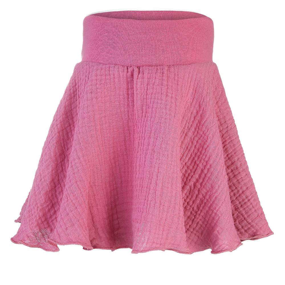 Gonna a ruota - rosa antico scuro 104