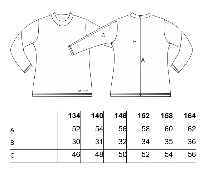 Maglietta DR smock collo alto Outlast® - nero 140 - immagine 5