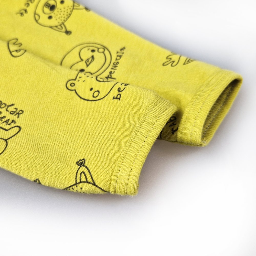 T-shirt toboggan DR image IMPRESSION Outlast® - jaune-vert/animaux jaune-vert 104 – Image 4