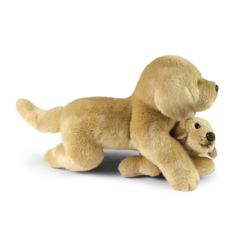 Rappa Plyšový labrador s miminkem ležící 25 cm ECO-FRIENDLY (obrázek 2)