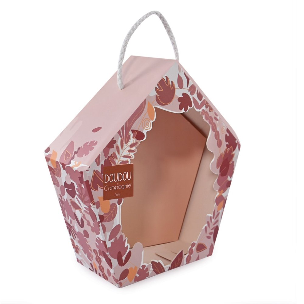 Doudou Dárková sada - hudební plyšová hračka ptáček červený 23 cm (obrázek 4)