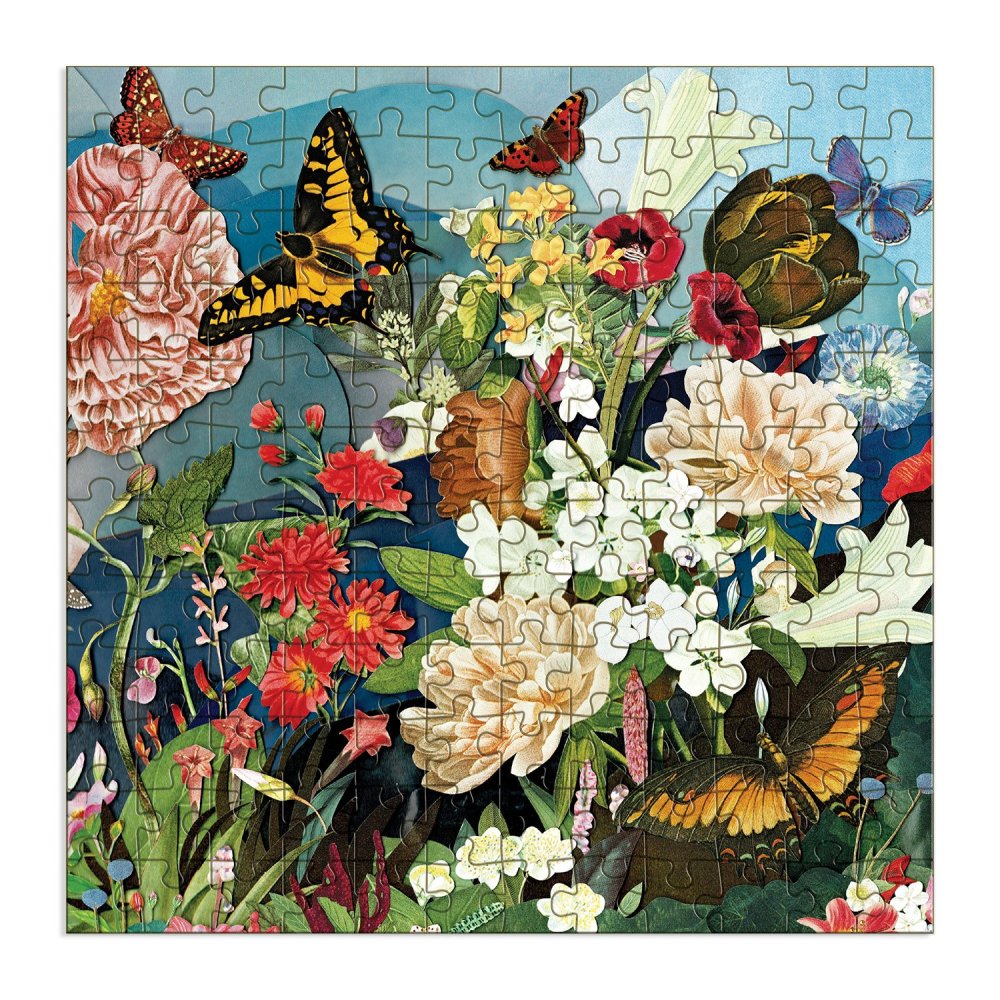 Galison Dřevěné puzzle zahrada motýlů 144 dílků (obrázek 5)