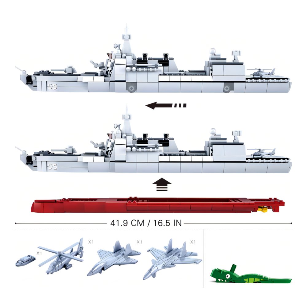 Sluban Model Bricks M38-B0700 Torpédový člun (obrázek 4)