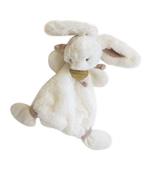 Doudou Dárková sada - Plyšový králíček krémový 26 cm (obrázek 3)