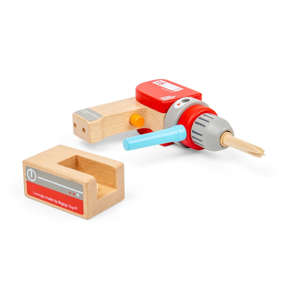 Bigjigs Toys Dřevěná vrtačka (obrázek 5)