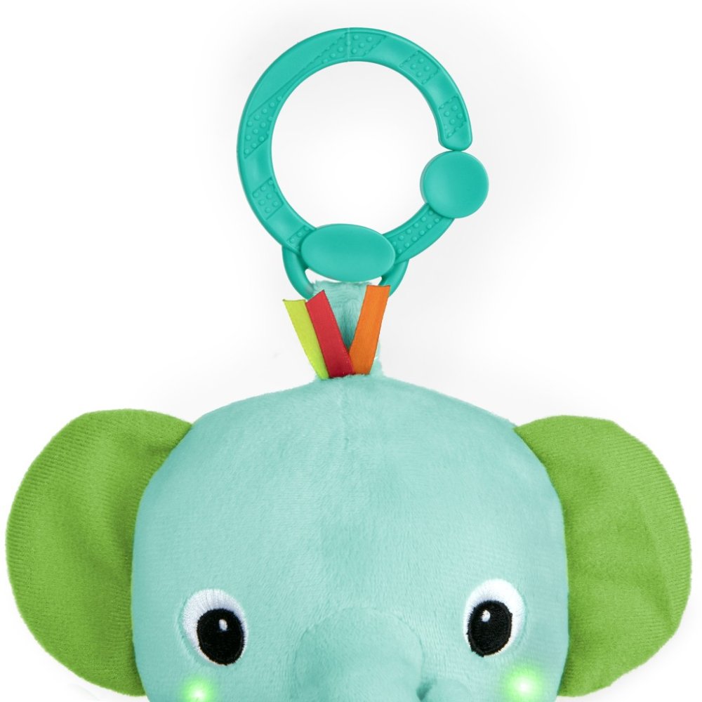 BRIGHT STARTS Elephant Huggin' Lights ™0m+ Juguete con anillo en C Melody - Imagen 5