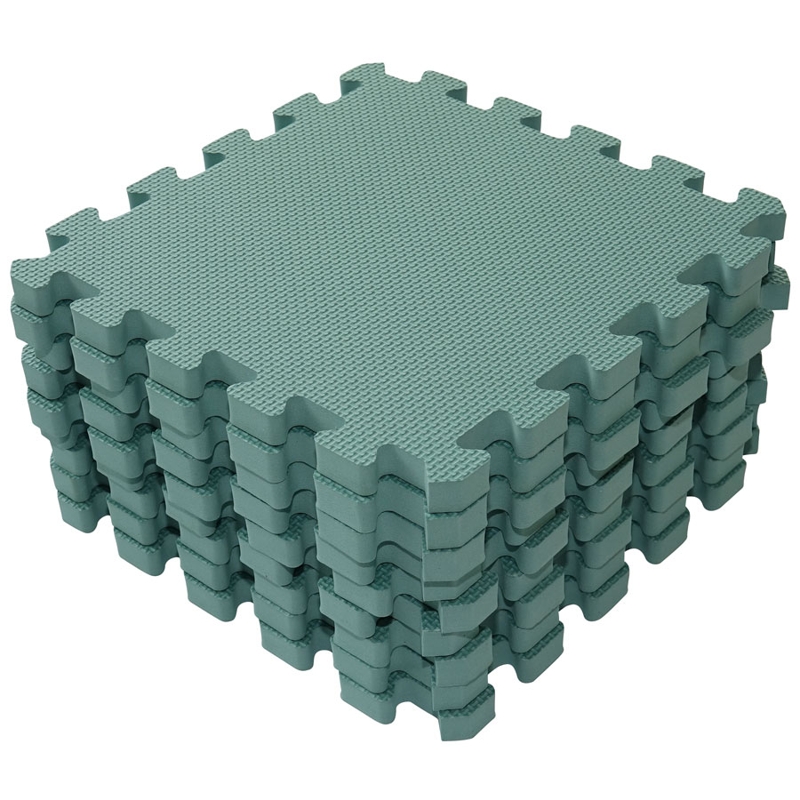 BABYDAN Spielmatte Puzzle Dusty Green 90x90 Cm