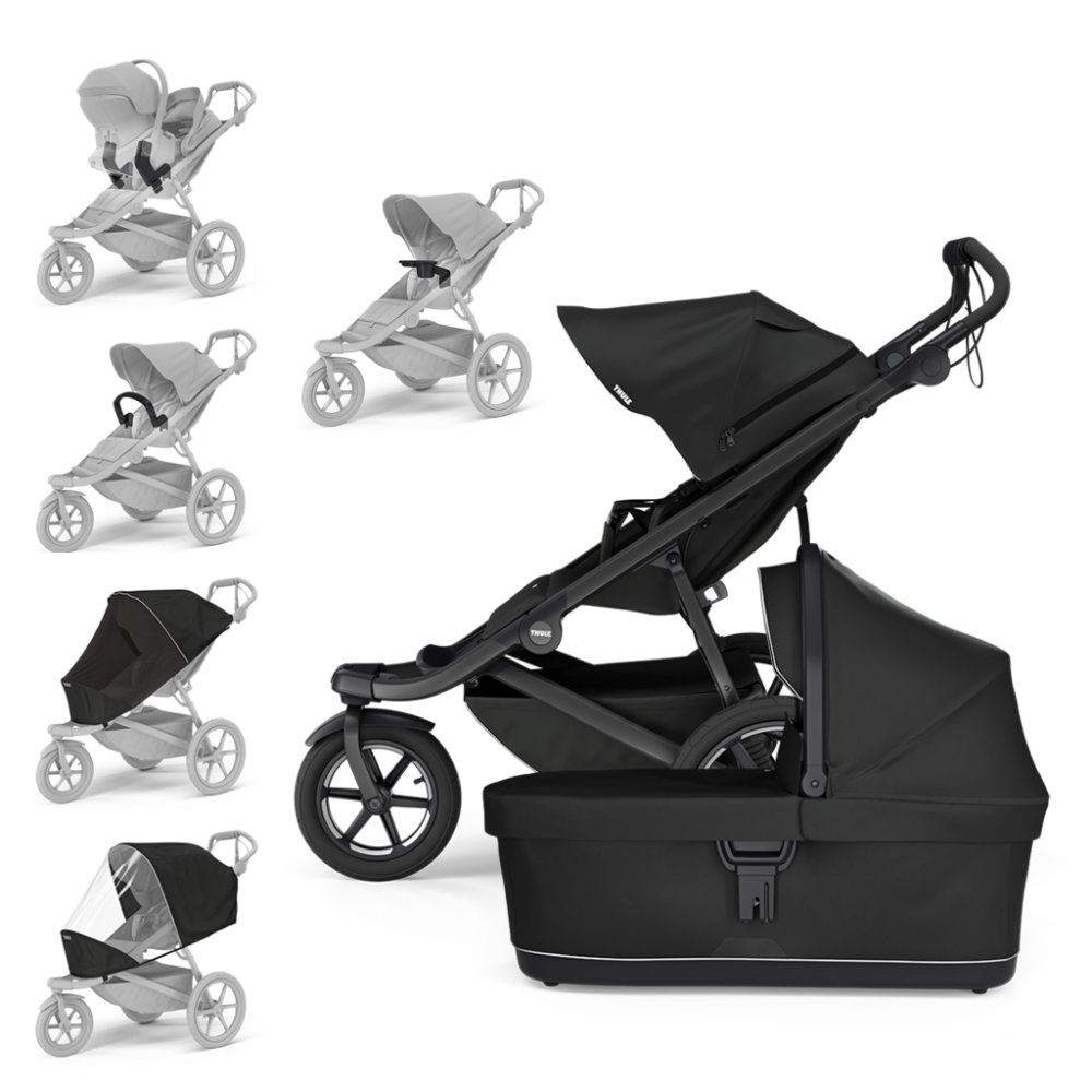 THULE Poussette Urban Glide 3 Noir/Noir Set XXL