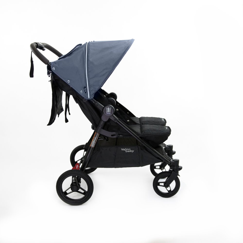 VALCO BABY Tvillingvagn Slim Twin Glacier + PETITE&MARS Väska Jibot GRATIS