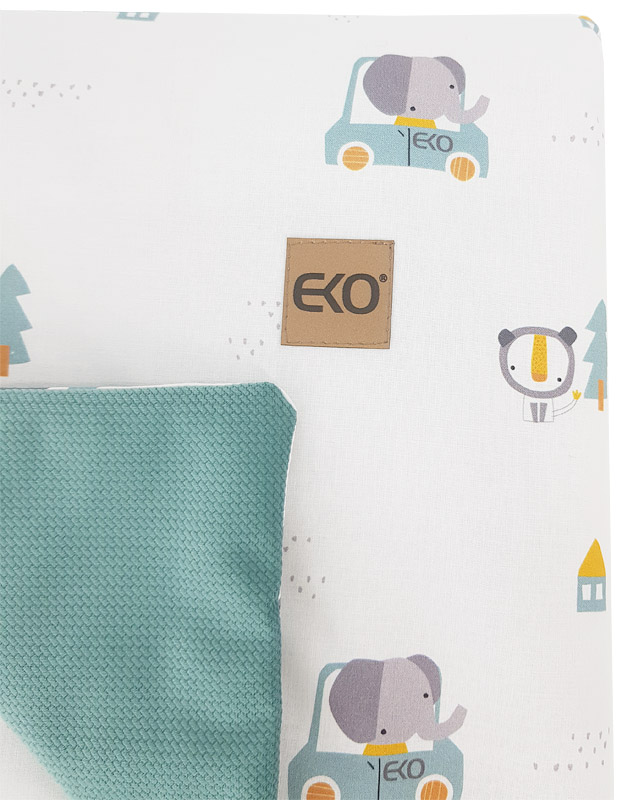 EKO Coperta Double Face In Cotone Foderata In Velluto Cars 100x80cm