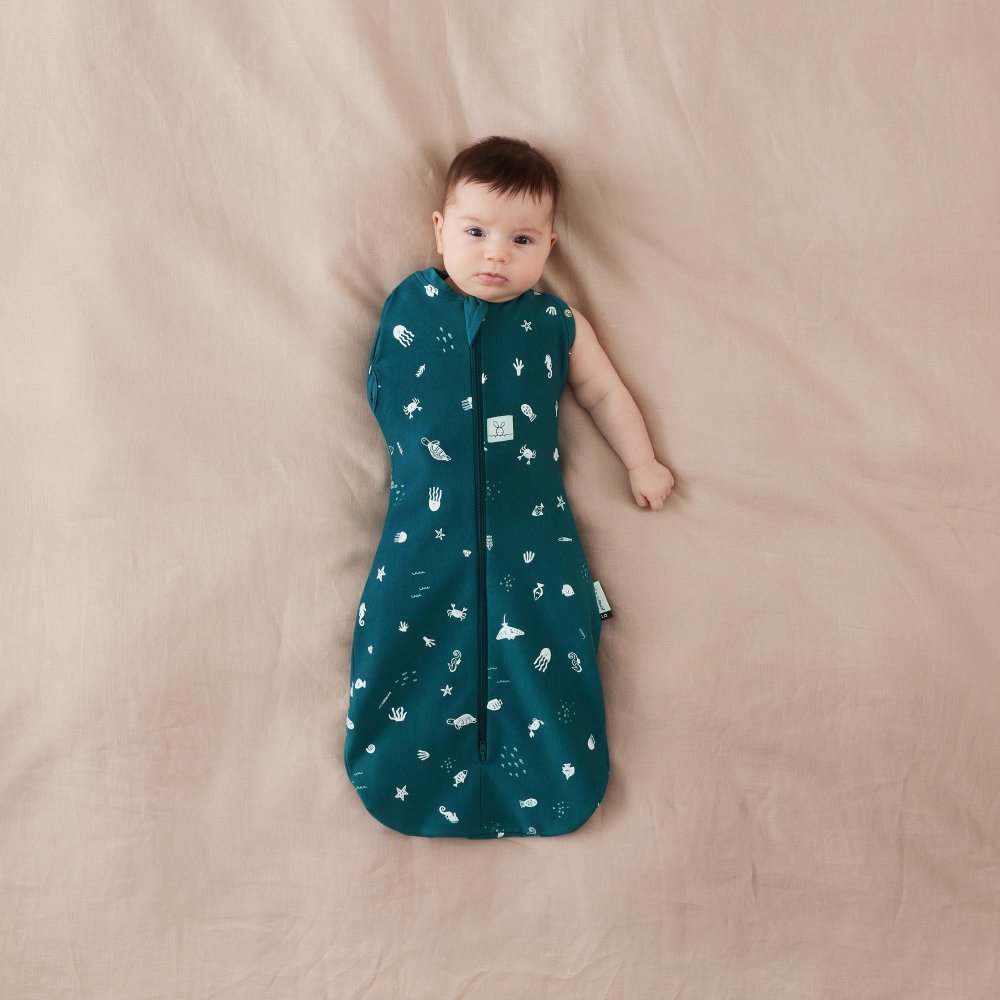 ERGOPOUCH Otulacz i śpiworek 2w1 Cocoon Ocean 0-3 m, 3-6 kg, 0,2 tog - obrazek 6