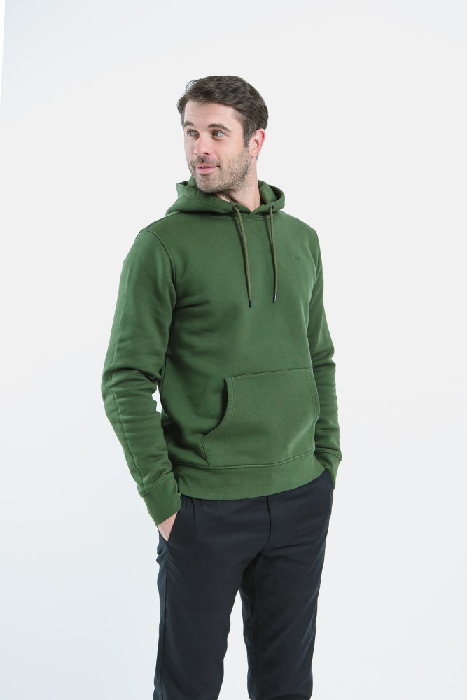 Pánská Mikina S Kapucí Be Lenka Essentials - Dark Green XL Green