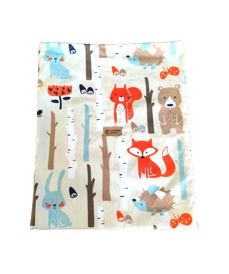 Sac en tissu Monkey Mum® - Animaux de la forêt Grand