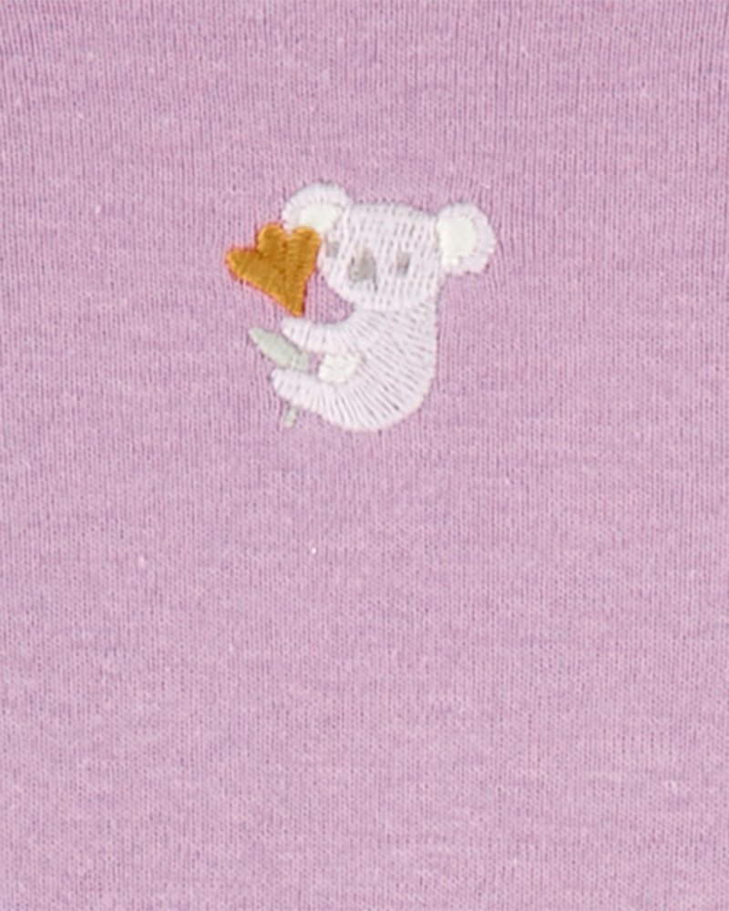 Body CARTER'S à manches longues violet/vert floral fille 4 pièces 12 m/taille. 80 – Image 5