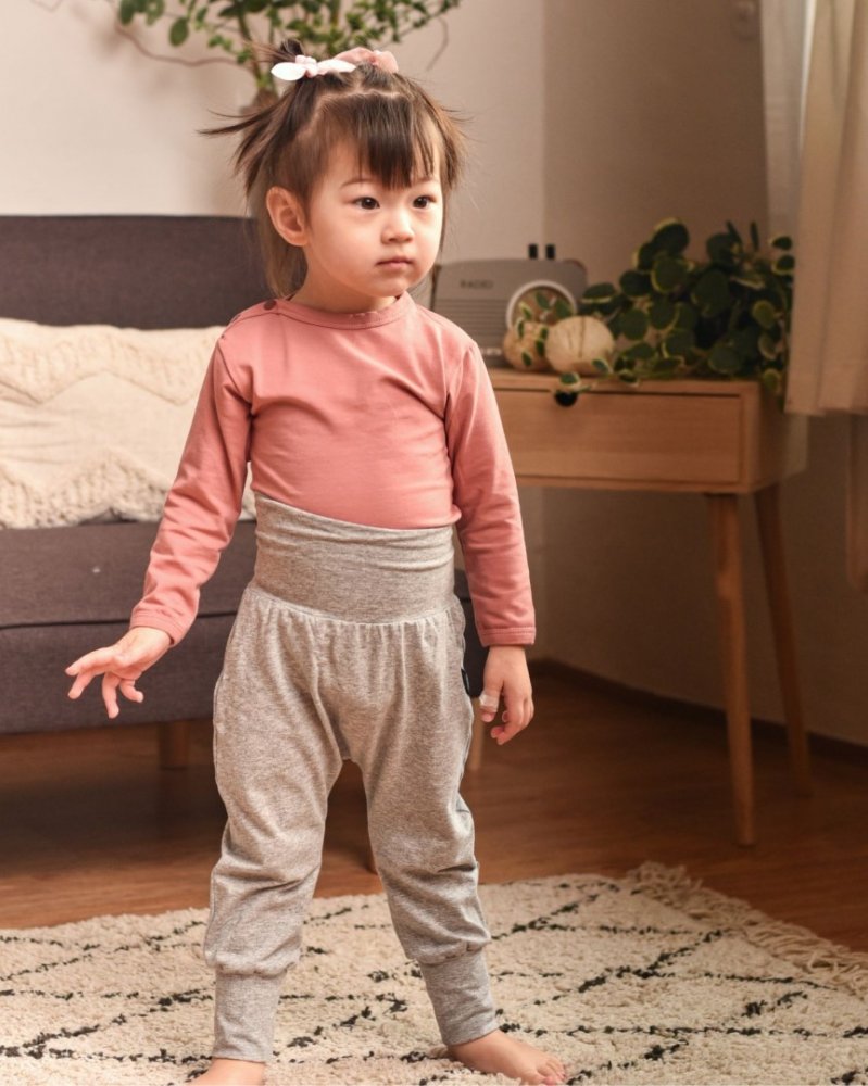 Pantalon de survêtement large pour enfants, LIGHT, gris 134 – Image 3