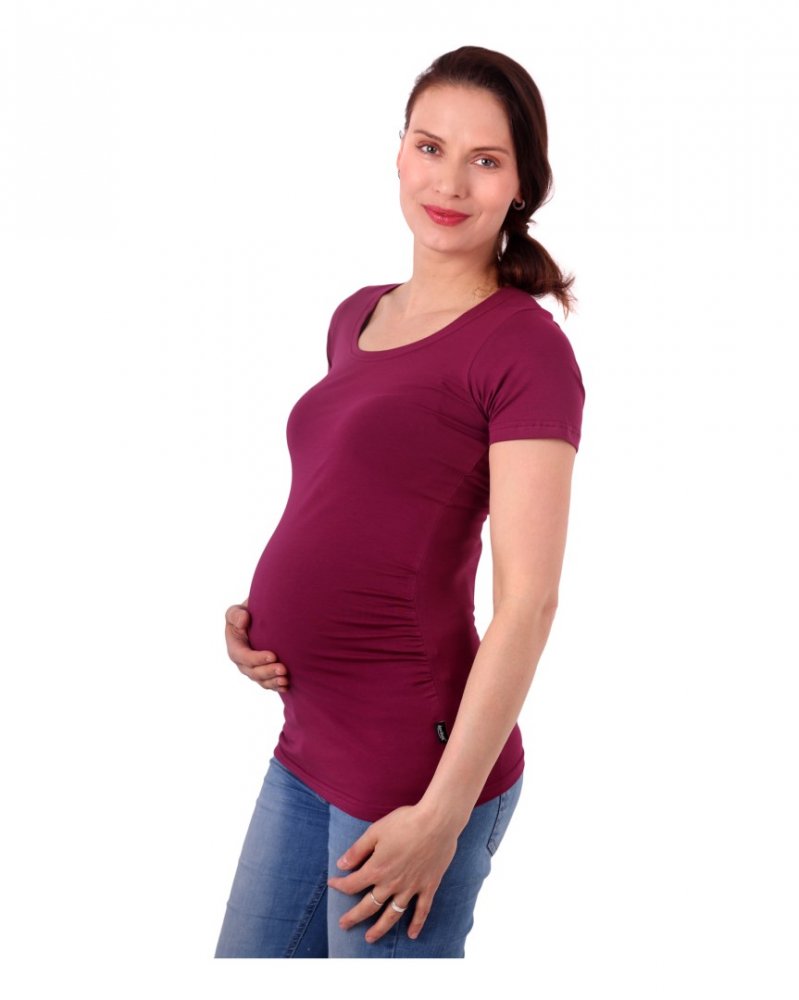 Maglietta premaman Johanka, manica corta, ciclamino S/M